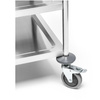 Chariot de service en acier inoxydable à 5 étagères pliable | FORGAST FG01005