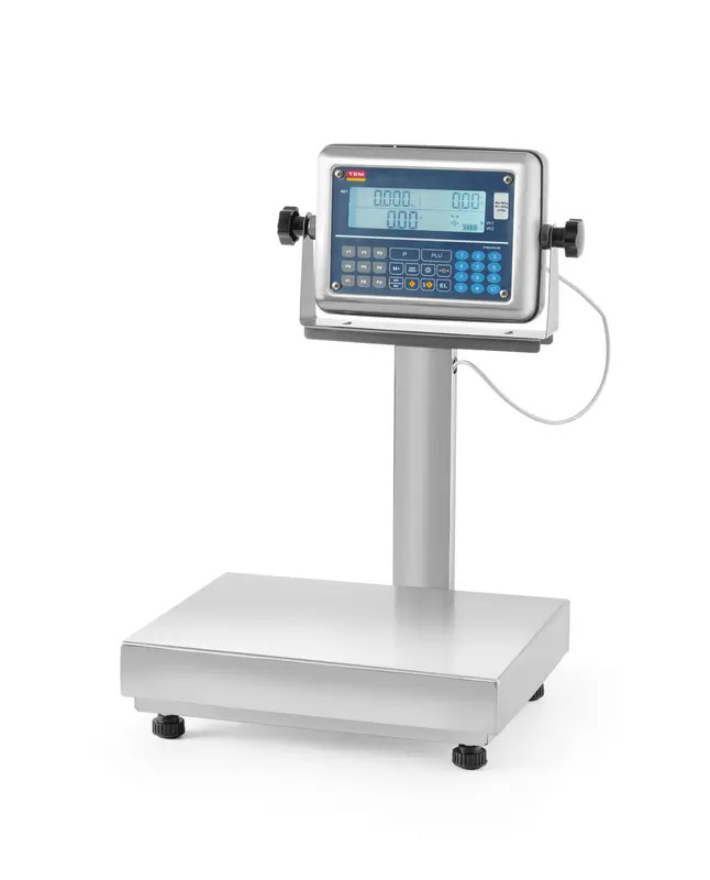 Balance plate-forme LCD avec colonne et homologation - jusqu’à 60 kg | TEM BE2TP028X035060