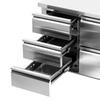 Tiroir avec glissières pour tables réfrigérées - lot de 3 pièces | FORGAST FG07127