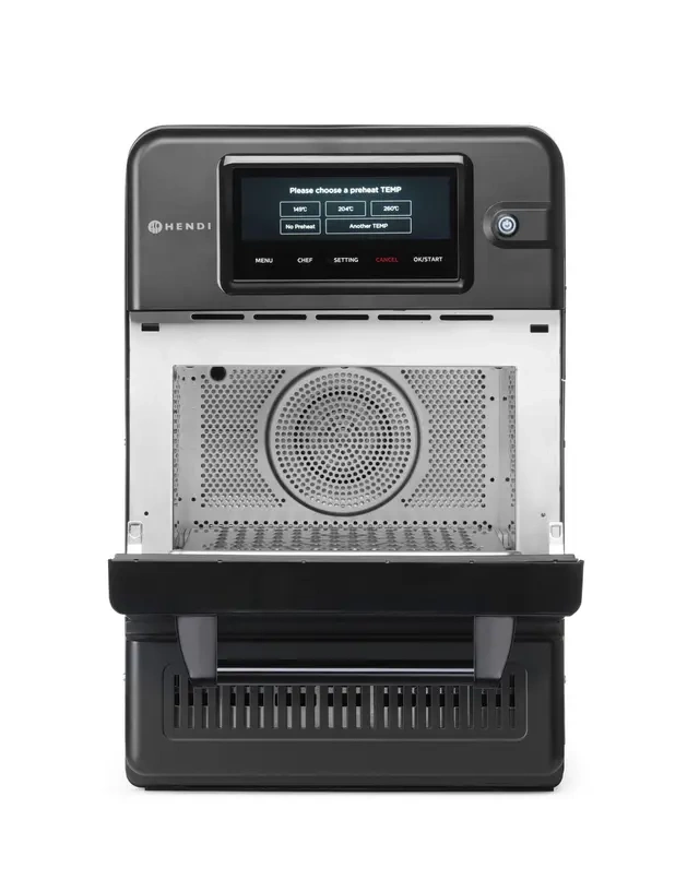Four convection-micro-ondes CombiTurbo, 18 L, noir, 230 V / 3000 W | HENDI 281277