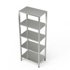 Étagère en acier inoxydable à 5 étagères - 3 étagères réglables 90x40x180 cm | FORGAST