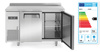 Table réfrigérée Kitchen Line 2-portes, 220 l, 120x60x85 cm, groupe Embraco, 0,3 kW | ARKTIC 233344