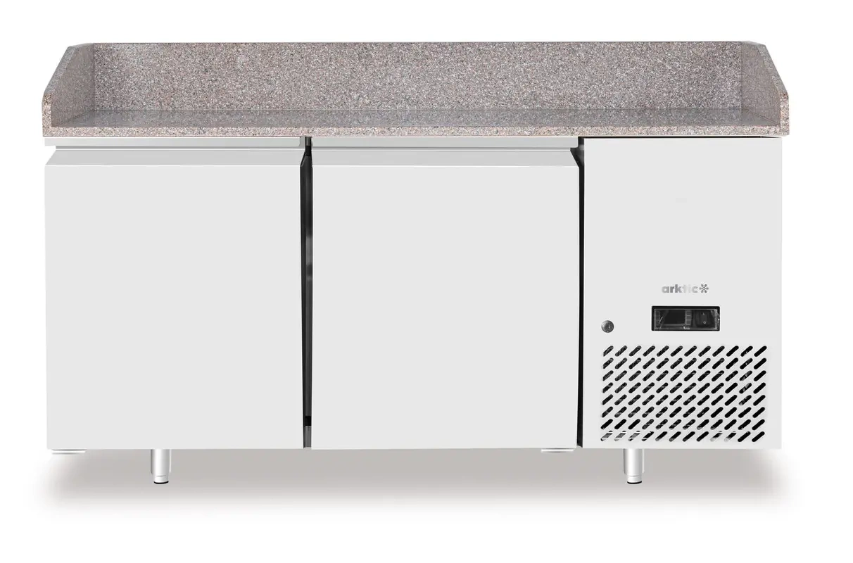 Table réfrigérée pour pizza, 2 portes, 250 l, 151x80x87.5 cm | ARKTIC 220245