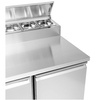 Table réfrigérée 2-portes à salades 257 l, avec superstructure inox | FORGAST FG07402