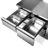 Tiroir avec glissières pour tables réfrigérées - lot de 2 pièces | FORGAST FG07125