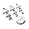 Ensemble d’emporte‑pièces – triangle – lot de 9 pièces | FORGAST FG11014
