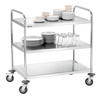 Chariot de service en acier inoxydable à 3 étagères TS301 | BARTSCHER A300073