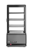 Vitrine réfrigérée 78 l, noire, LED, dégivrage automatique | HENDI 233658