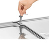 Congélateur bahut avec vitre plate en verre, capacité 290 L | FORGAST FG08400