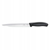 Couteau à fileter Swiss Classic noir lg. lame 20 cm | VICTORINOX 6.8713.20B