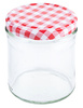 Bocaux avec couvercle 350 ml, lot de 6 pièces, hauteur 10 cm, diamètre 7,5 cm | CONTACTO 2705/350