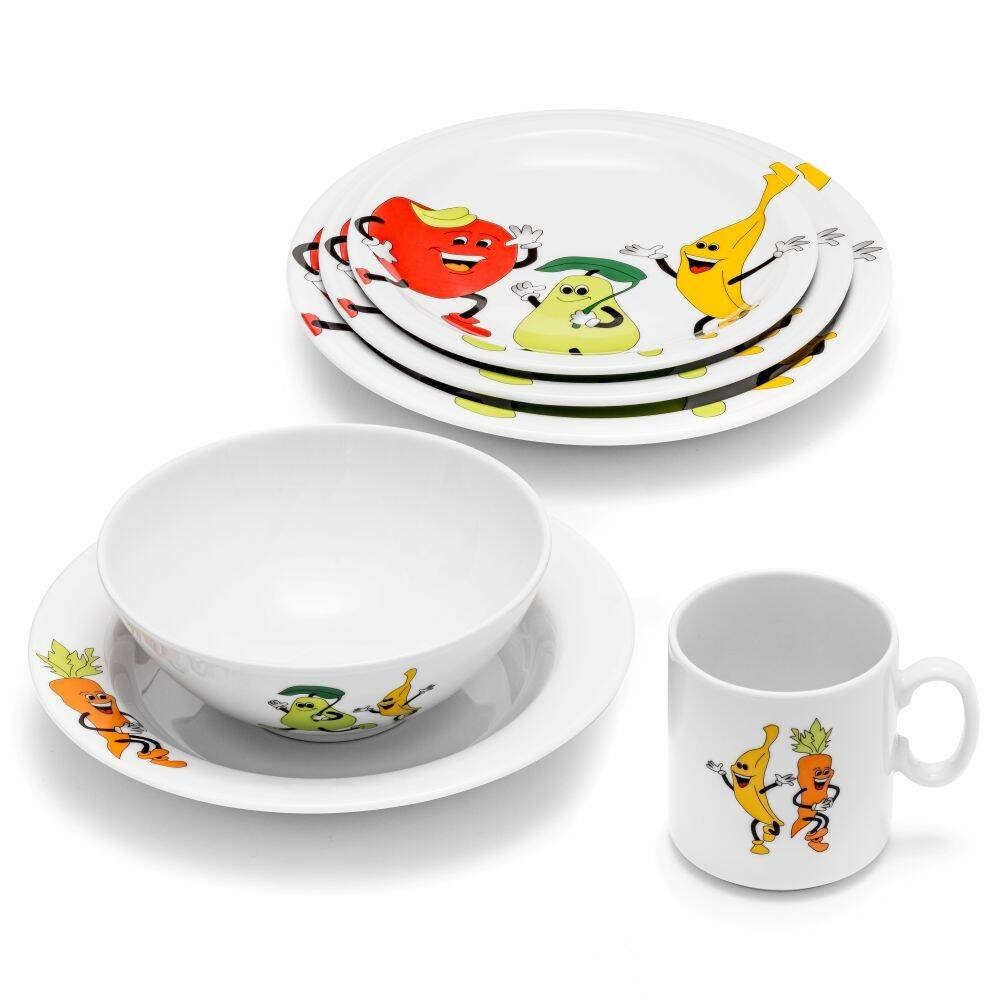 Assiette plate en porcelaine pour enfants Kids Modermo 24 cm | MODERMO MP054