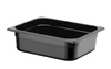Bac GN 1/2 prof. 10 cm en polycarbonate noir | HENDI 862421