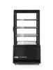 Vitrine réfrigérée 68 l noire, LED, refroidissement dynamique | HENDI 233238