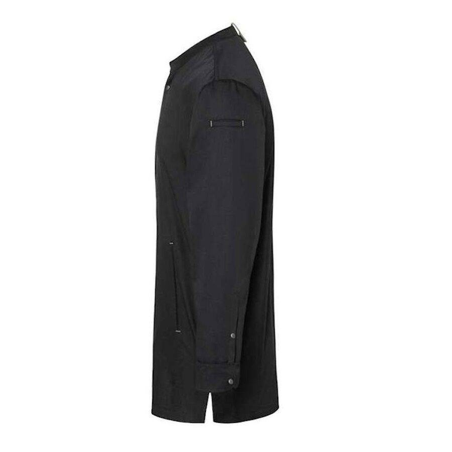 Veste de cuisine Green-Generation noire pour homme | KARLOWSKY JM 35-1