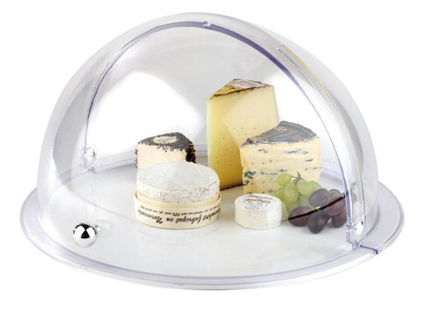 Couvercle ROLLTOP pour plateau TOP FRESH RUND, poignée chromée, 23x24x40,5 cm | APS 18388