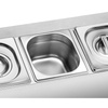Présentoir pour aliments pour 4 bacs GN 1/6, 68,2x24,5x21,5 cm | FORGAST FG11416