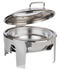 Réchaud de table EASY INDUCTION, rond, avec couvercle à fenêtre en verre, 6 l | APS 12324