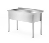 Bassin en acier inoxydable à 1 cuve Profi Line, 100x70x85 cm | HENDI 812860
