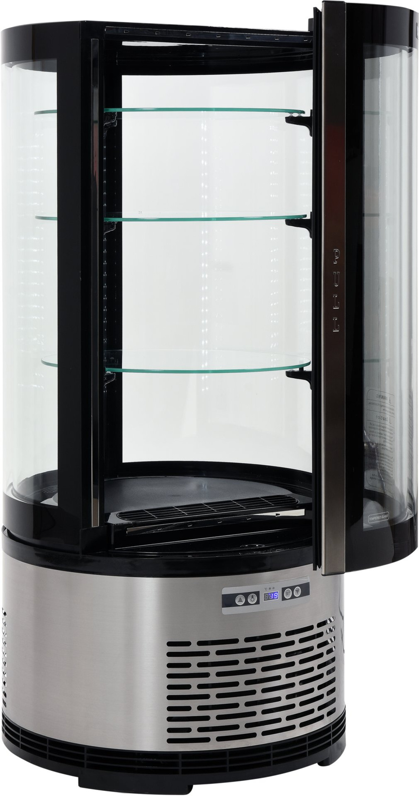Vitrine réfrigérée 100 L ronde à poser | YATO YG-05094