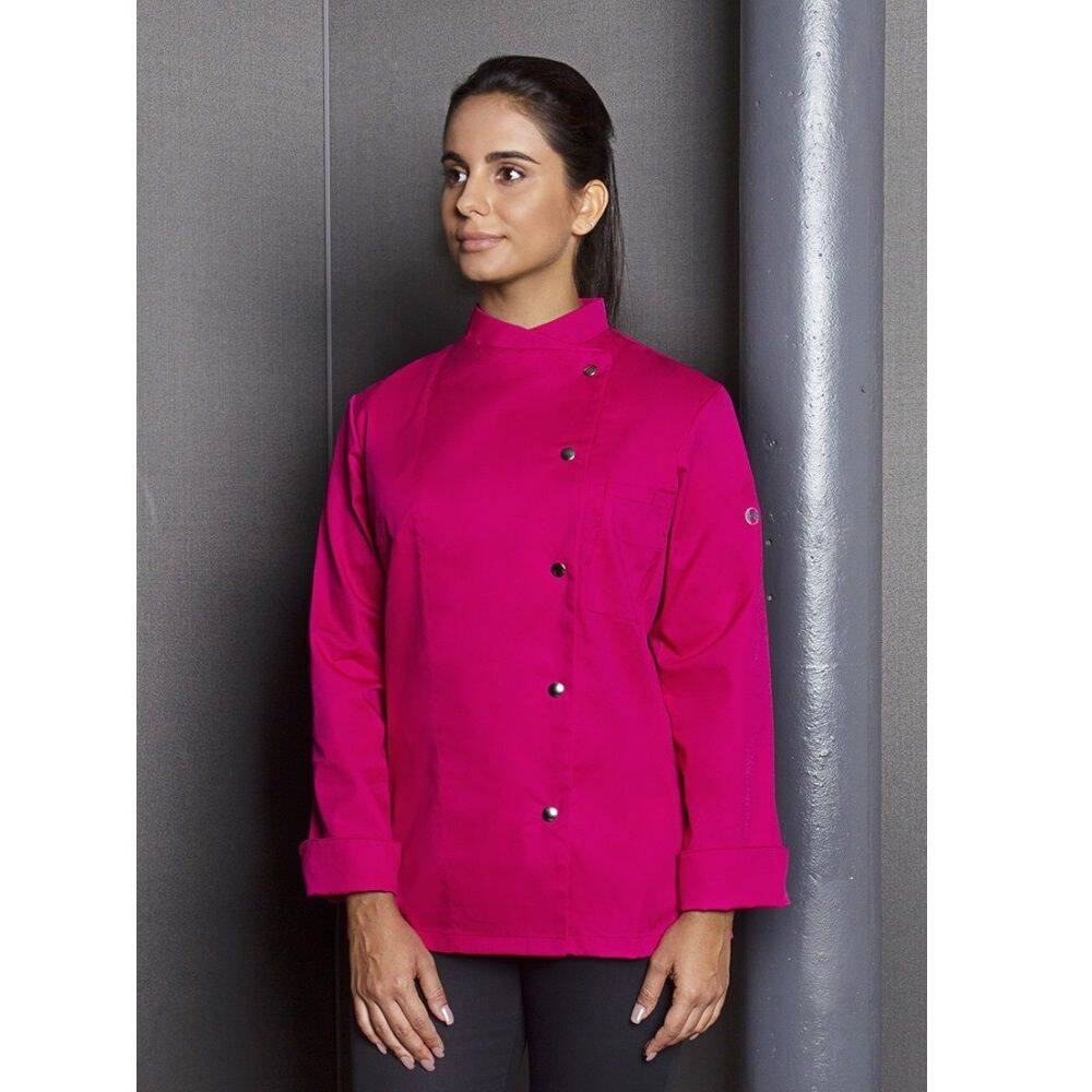 Veste de cuisine femme Larissa rose | KARLOWSKY JF 3-44