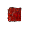Assiette plate rectangulaire Moku rubis 21 x 21 cm | KERA CERAMIKA 16.3/C.RUB