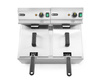 Friteuse électrique à 2 cuves, 2x8 L, 2x3,5 kW, zone froide | HENDI 207307