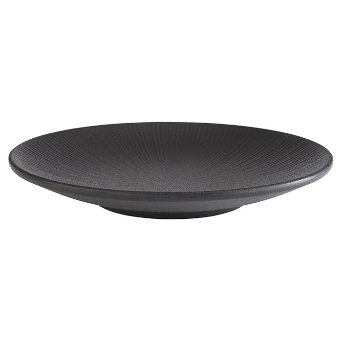 Assiette NERO en mélamine, noire, 21 cm | APS 85063