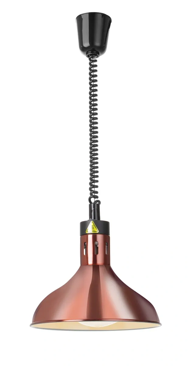 Lampe chauffante pour aliments cloche, cuivre, 0,25 kW | HENDI 273685