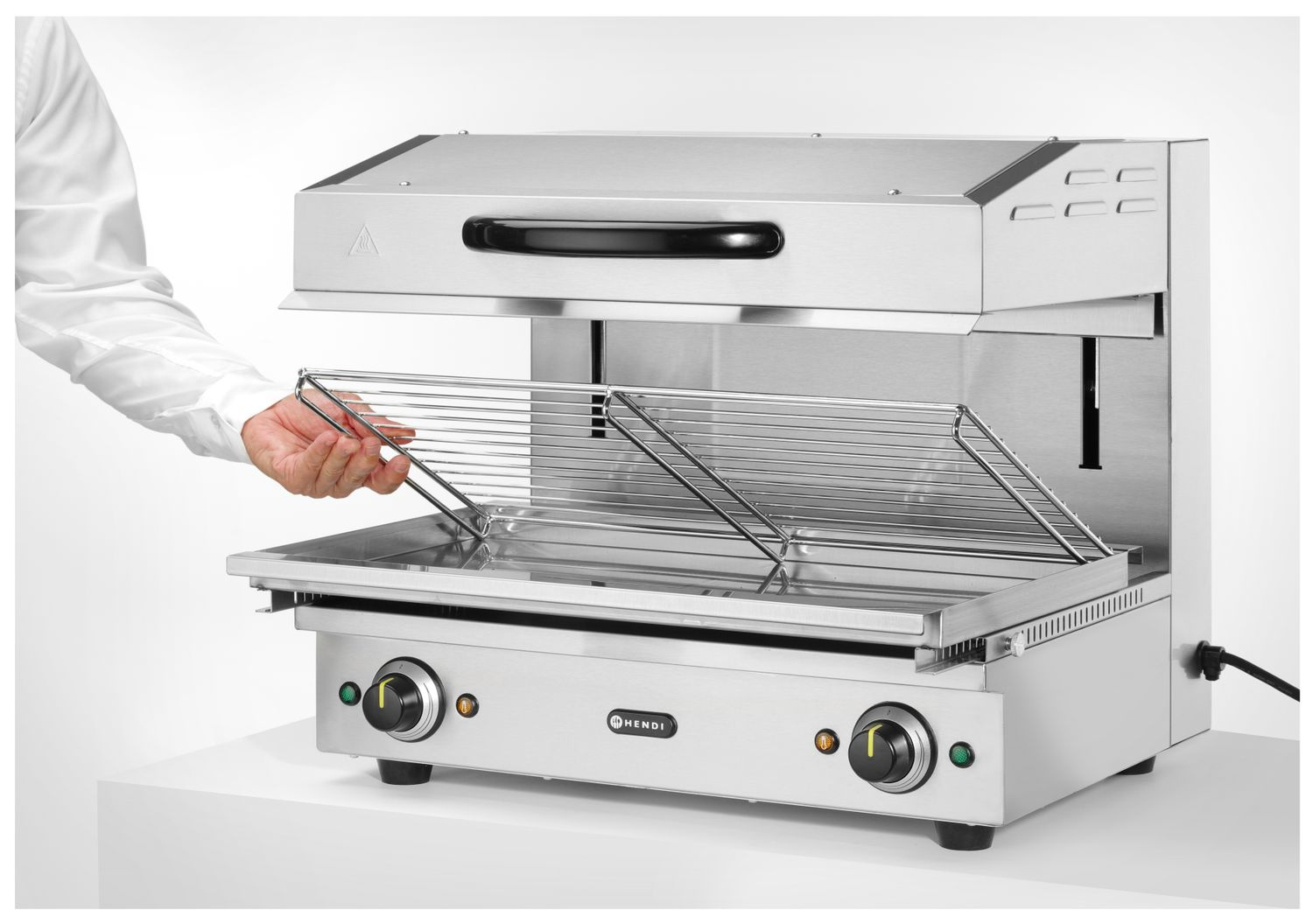 Salamandre électrique, 3,6 kW, grille 59x32 cm | HENDI 264706