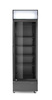 Réfrigérateur à boissons 1 porte avec panneau éclairé, 254 L, acier laqué noir | ARKTIC 236932