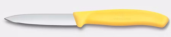 Couteau à légumes et à fruits Swiss Classic, jaune, lame lisse, orange, longueur de lame 8 cm | VICTORINOX 6.7608.C1