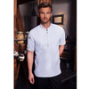 Veste de cuisine Green-Generation à manches courtes blanche pour homme | KARLOWSKY JM 36-3