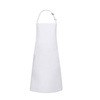 Tablier imperméable Basic à bretelles avec boucle 72 x 86 cm blanc | KARLOWSKY BLS 7-3-pce