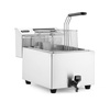 Friteuse électrique avec panneau numérique Mastercook avec robinet de vidange, 8 l, 3,5 kW | HENDI 207369
