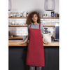 Tablier de cuisine Basic 75 x 90 cm avec boucle framboise | KARLOWSKY BLS 4-89-Stck