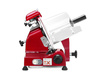 Trancheuse à charcuterie Profi Line RED EDITION, max. 15 cm, épaisseur de coupe 0-12 mm, lame 22 cm | HENDI 970294