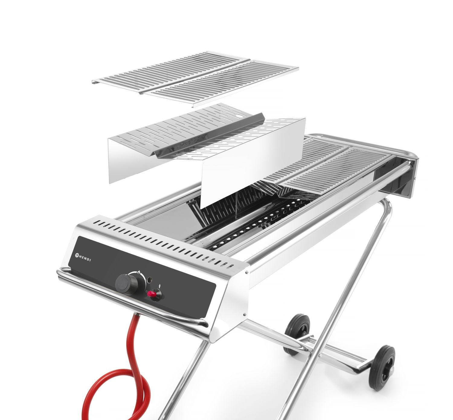 Grill à gaz Xenon-Pro, 86x26 cm grille, 7,5 kW | HENDI 148105