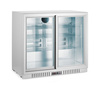 Réfrigérateur à boissons 2-portes, portes coulissantes, 150 L, aluminium, argenté | ARKTIC 236918