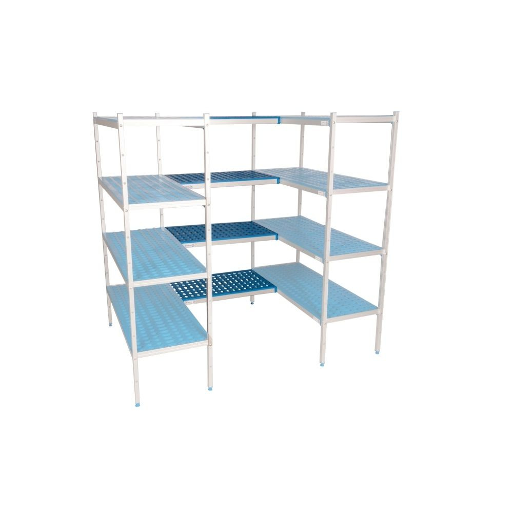 Étagère de liaison à 4 tablettes prof. 40 cm 1PD-44+8P-114+16UM | ALUSHELF 40495
