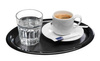 Plateau KAFFEEHAUS, en mélamine, noir, 26x20x1,5 cm | APS 84251