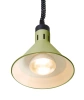 Lampe chauffante suspendue pour plats, conique, vert, 230V/250W | HENDI 273920