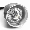 Lampe chauffante pour plats noire, cylindrique, 0,25 kW, réglage de la hauteur 60-180 cm | FORGAST FG03341