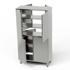 Armoire inox traversante à deux compartiments 90x60x200 cm | FORGAST