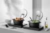 Casserole avec revêtement antiadhésif, 7,5 L, noir, 38,7x31x(H)13 cm | HENDI 611043