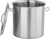 Casserole haute en acier inoxydable - capacité 25 L avec couvercle | YATO YG-00015