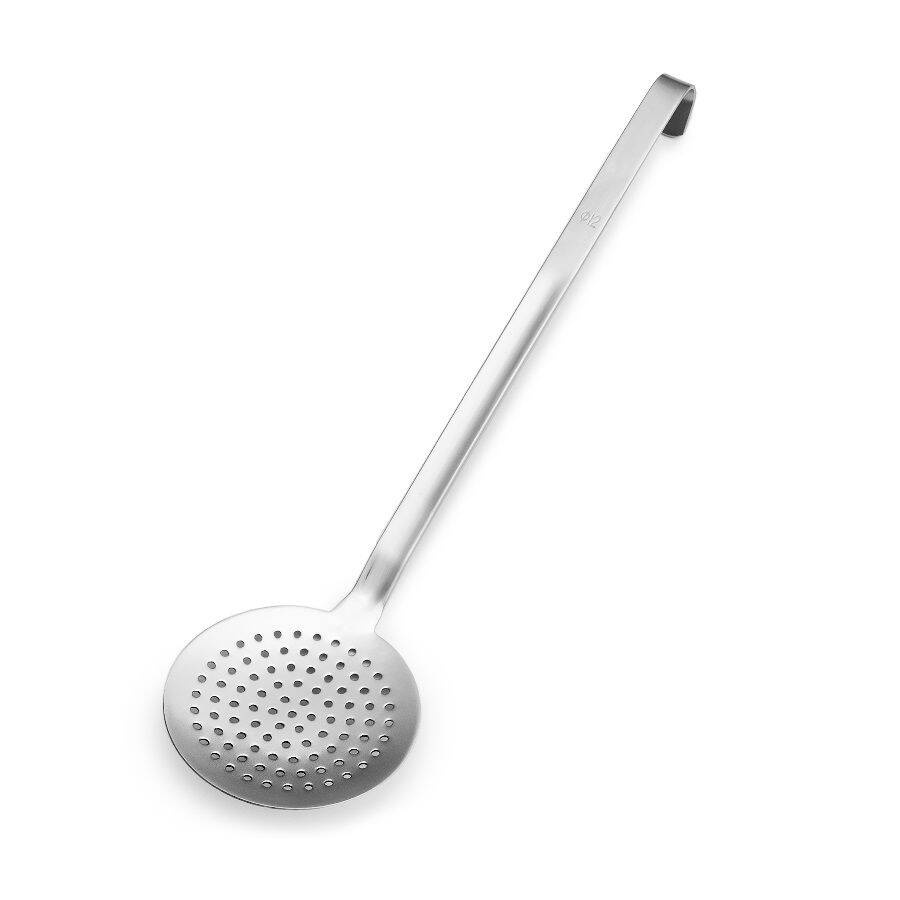 Cuillère écumoire monobloc, diamètre 12 cm, longueur 36 cm | FORGAST FG11121