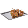 Plateau SCHÖNER ESSEN, en acier inoxydable, 42x31x1.5 cm | APS 382