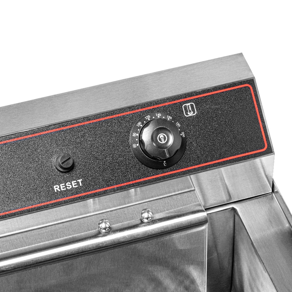 Friteuse électrique 1-cuvelle 20 L, 4,8 kW, zone froide | FORGAST FG09017