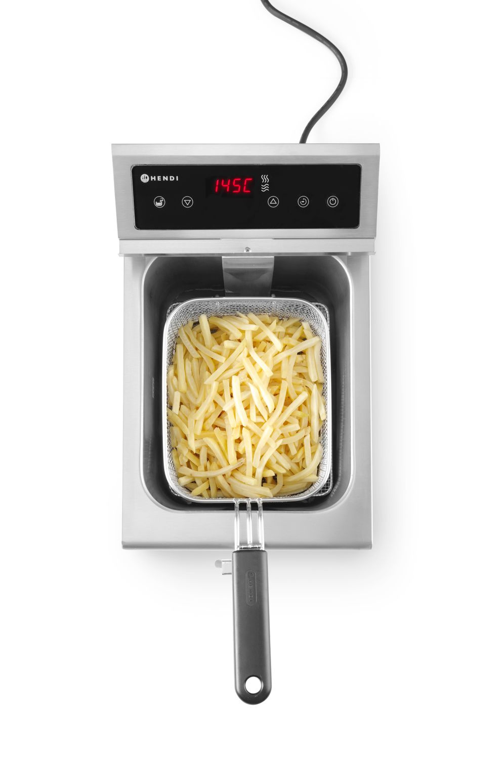 Friteuse à induction Kitchen Line 1 cuve 8 L, 3,5 kW, 230 V | HENDI 215012